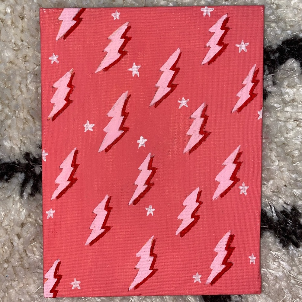 lightning bolt painting